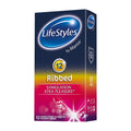 LifeStyles Ribbed Kondome, 12 Stück