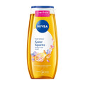 Nivea Solar Sparks shower gel bottle on a white background