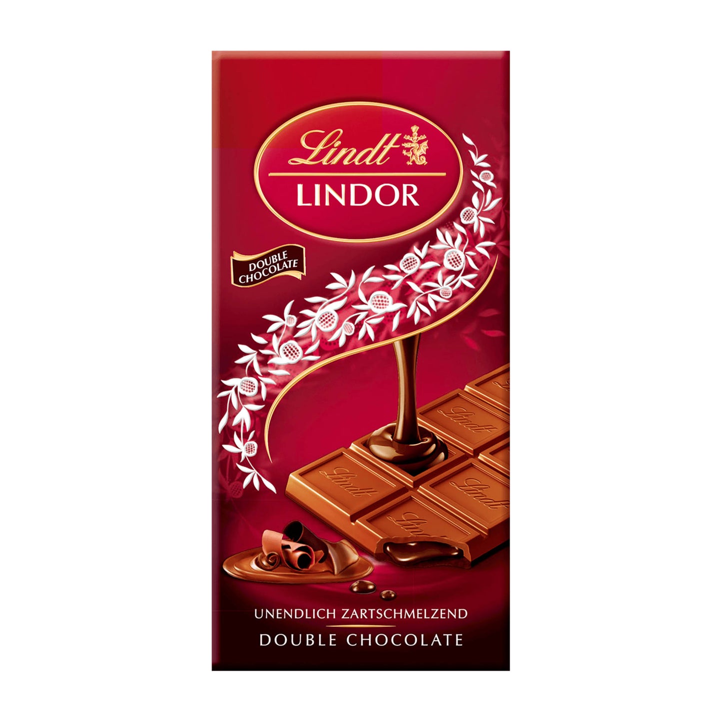 Lindt Lindor Double Chocolate Milchschokoladetafel, 100 g