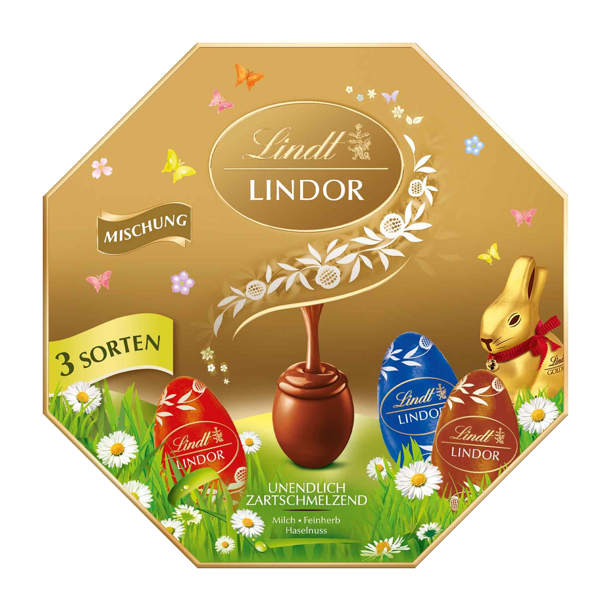 Lindt Lindor Eier Mischung Kassette, 144 g