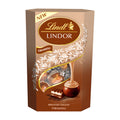 Lindt Lindor tiramisu pralines packaging on a white background