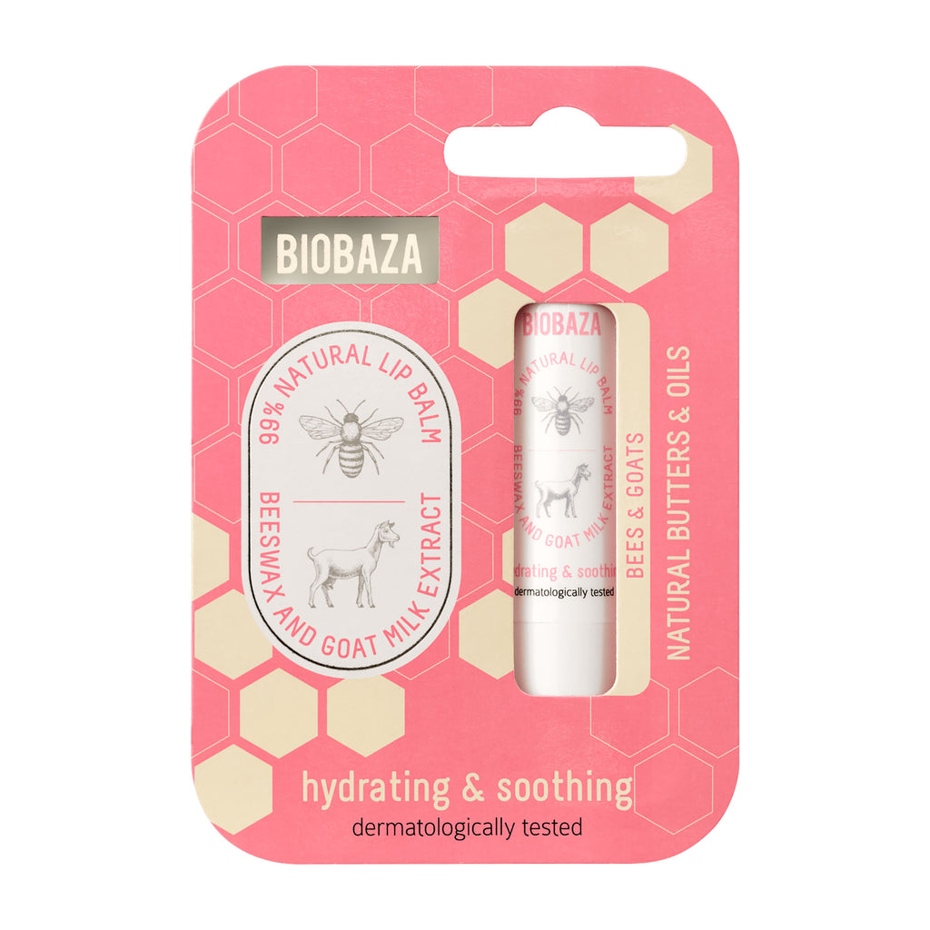 Biobaza Baume à lèvres hydratant et apaisant Bees & Goats, 4,5 g