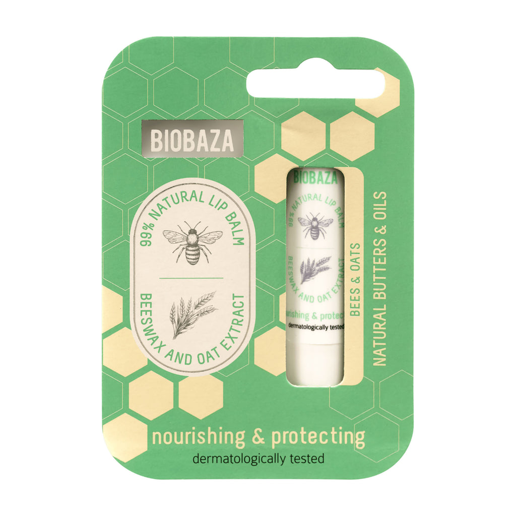 Biobaza Baume à lèvres nourrissant et protecteur Bees & Oats, 4,5 g
