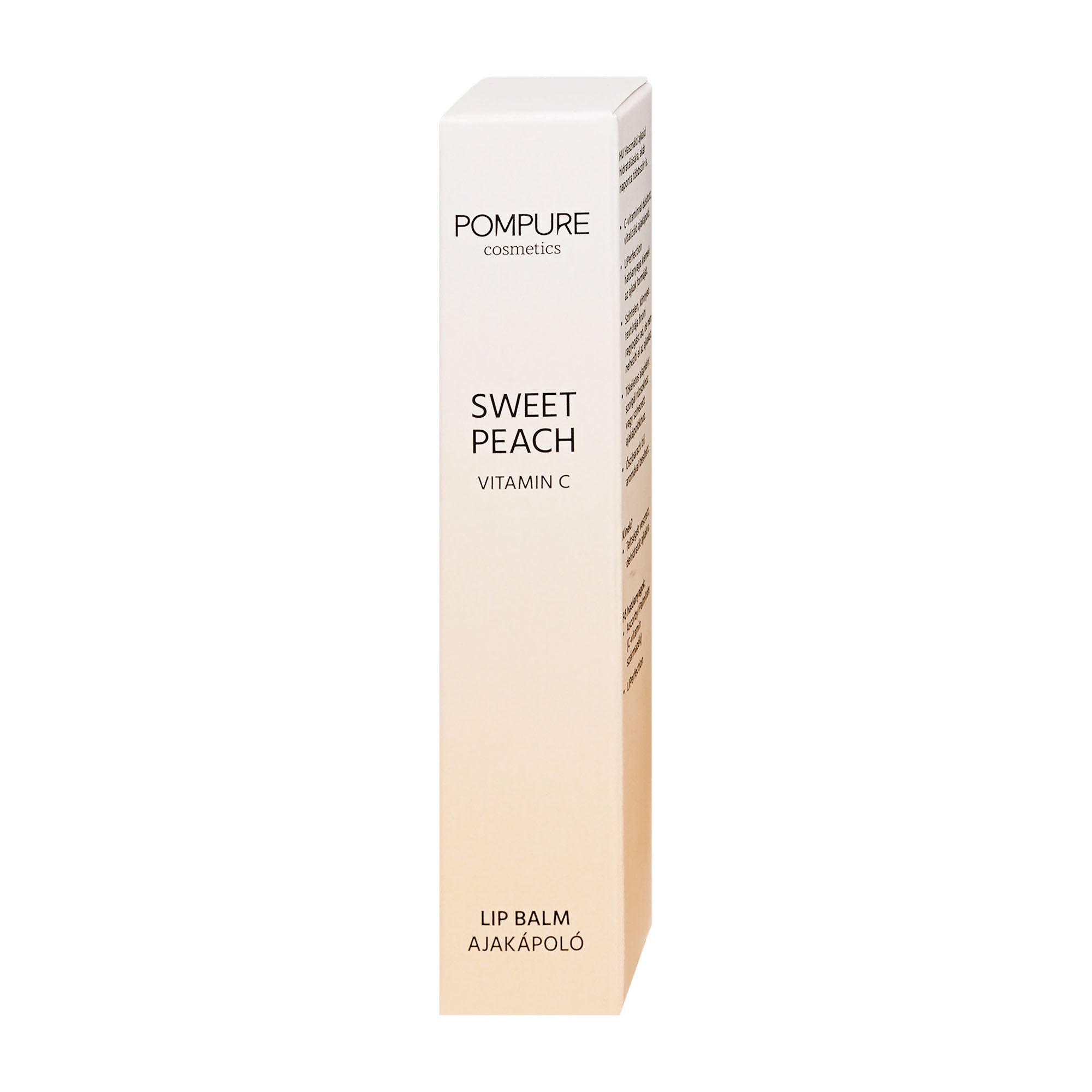 POMPURE Lip Balm with Vitamin C SWEET PEACH, 10 mL – Peppery Spot
