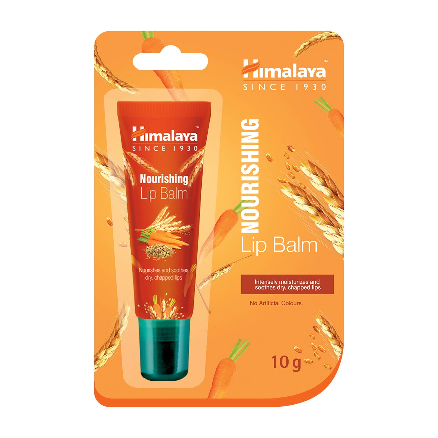 Himalaya Nourishing wheat germ & carrot seed oil lip balm tube, 10 g