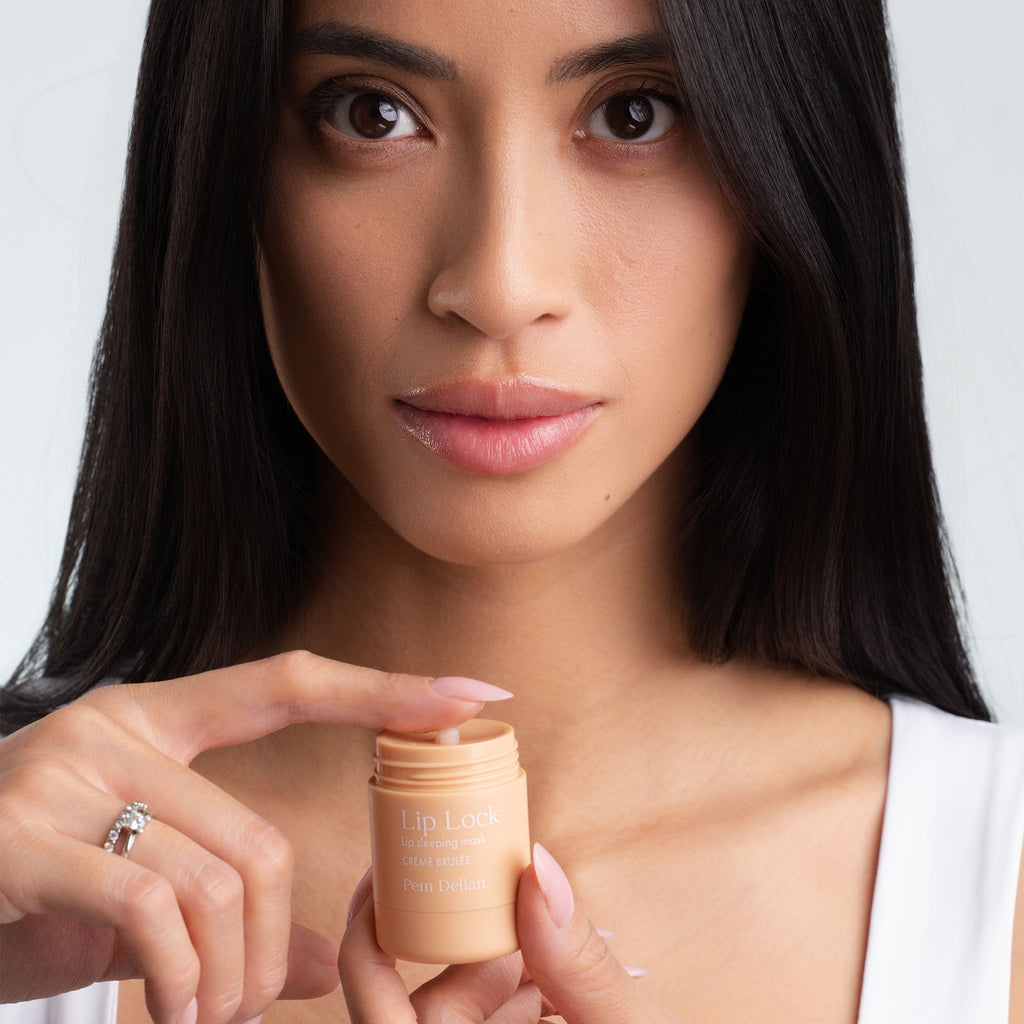 Pem Delian Masque de nuit pour les lèvres Crème Brûlée LIP LOCK, 15 ml