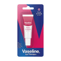 Vaseline Lip Therapy rosy tinted lip balm in a pink and blue packaging, 10 g size.