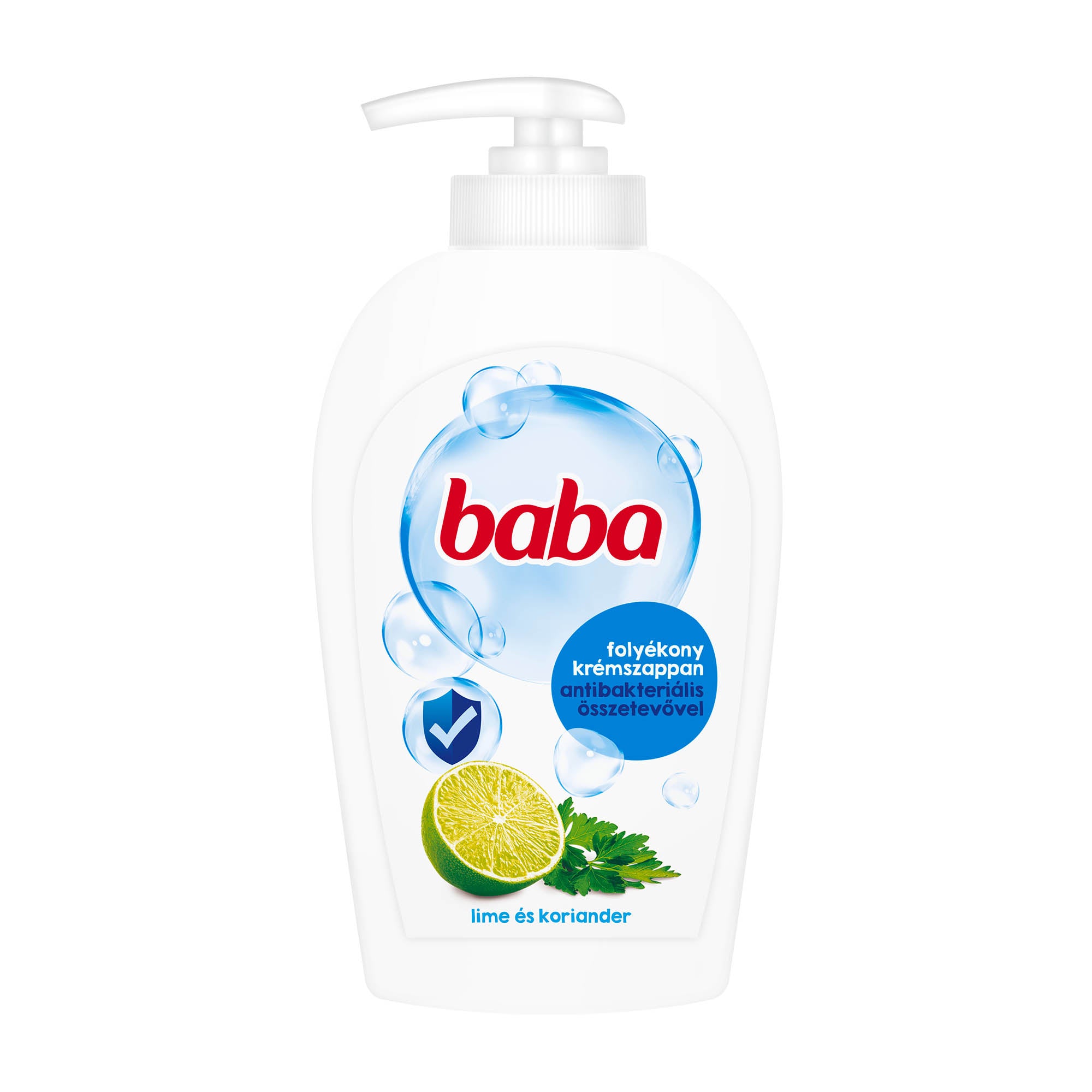 Baba Savon liquide antibactérien au citron vert et à la coriandre, 250 ml