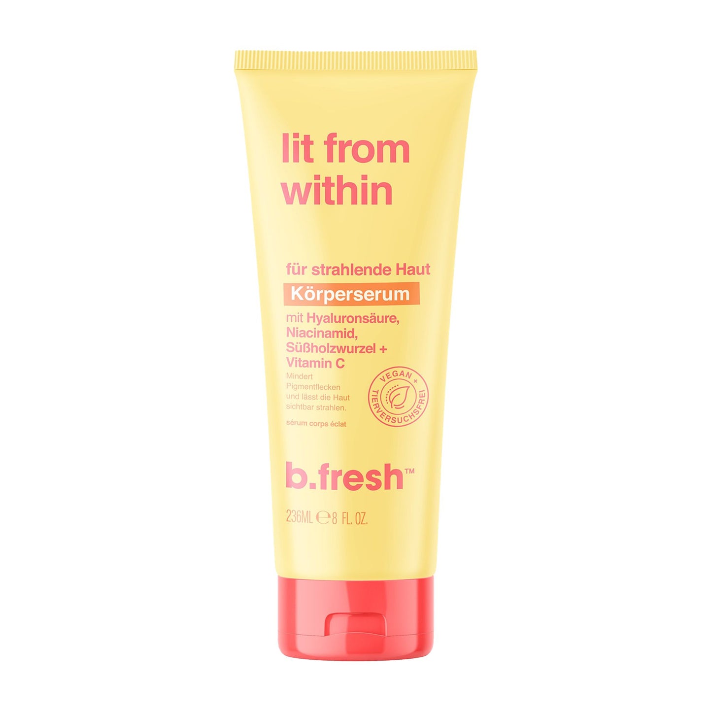 b.fresh lit from within illuminating body serum, 236 mL