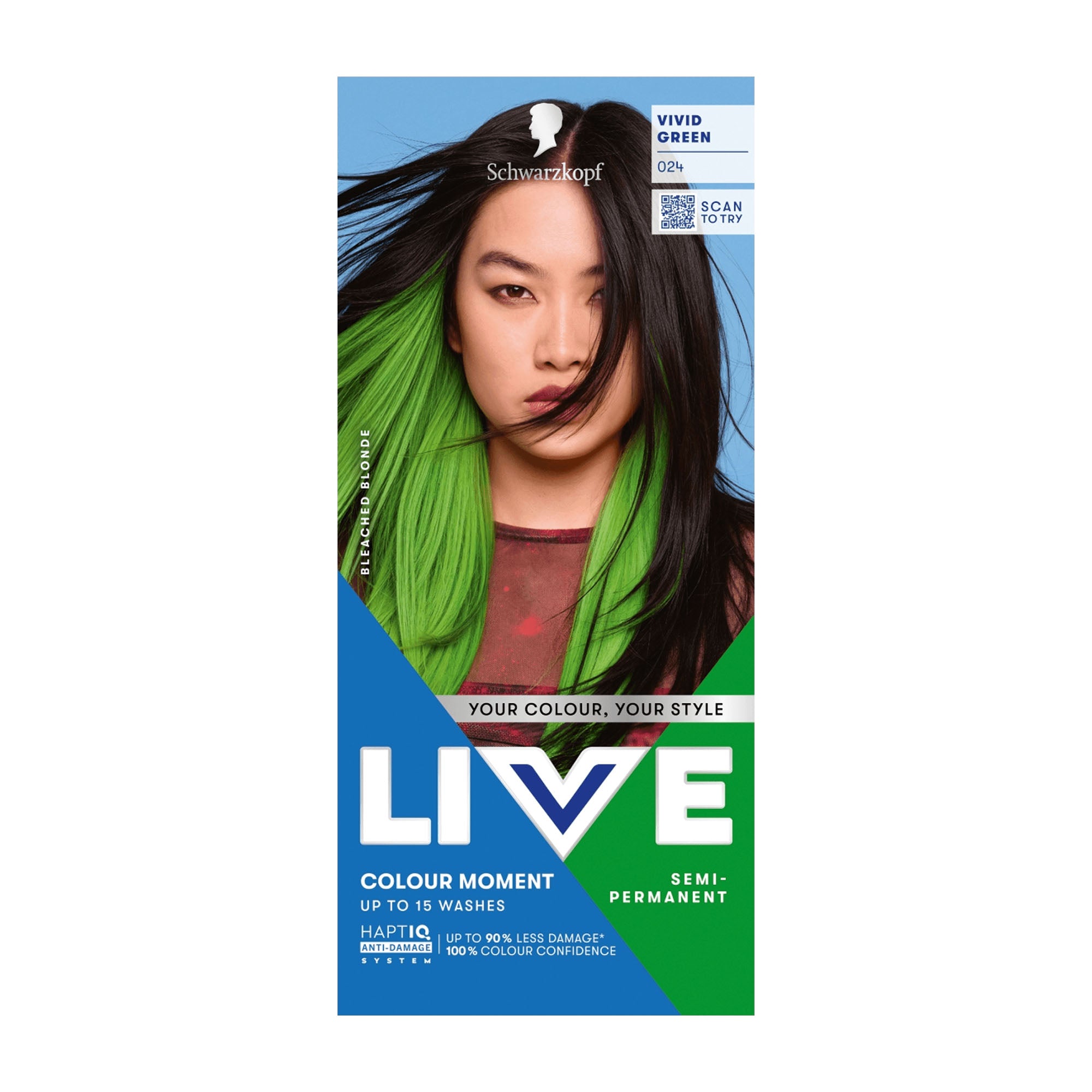 Schwarzkopf LIVE 024 Vert Vif COLOUR MOMENT
