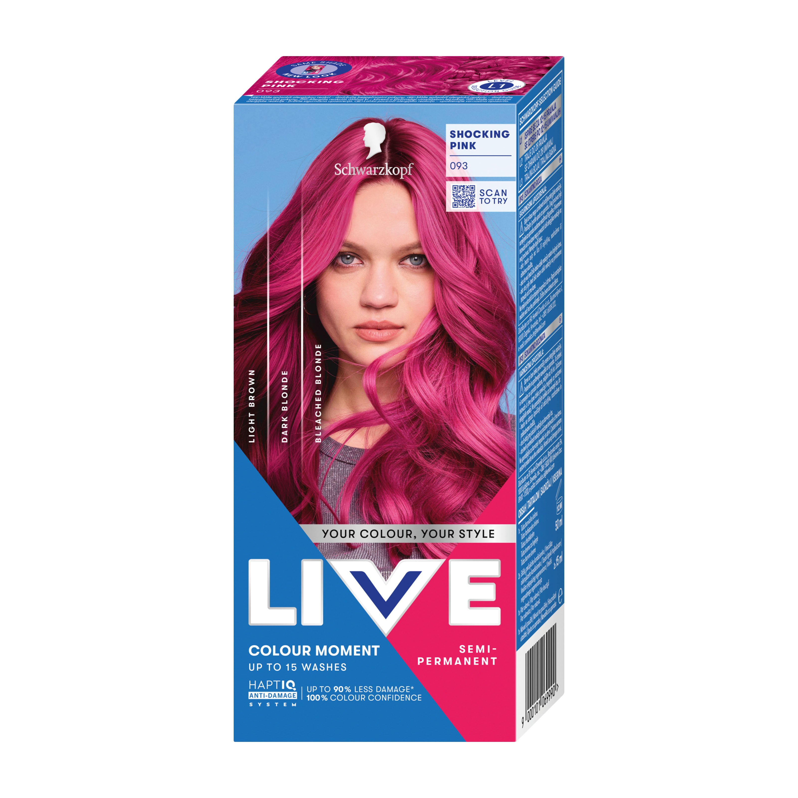 Schwarzkopf LIVE 093 Shocking Pink COLOUR MOMENT