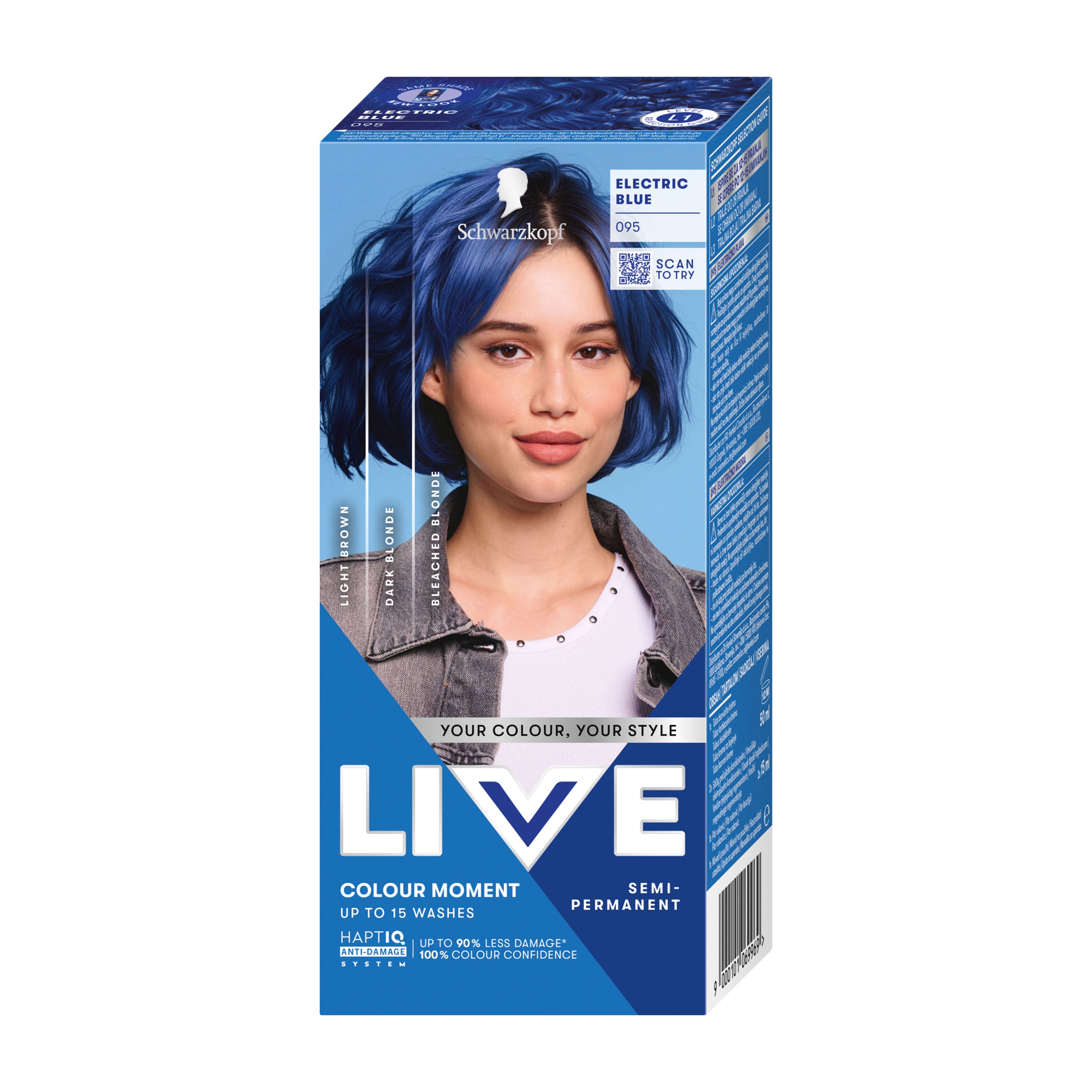 Schwarzkopf LIVE 095 Electric Blue COLOUR MOMENT