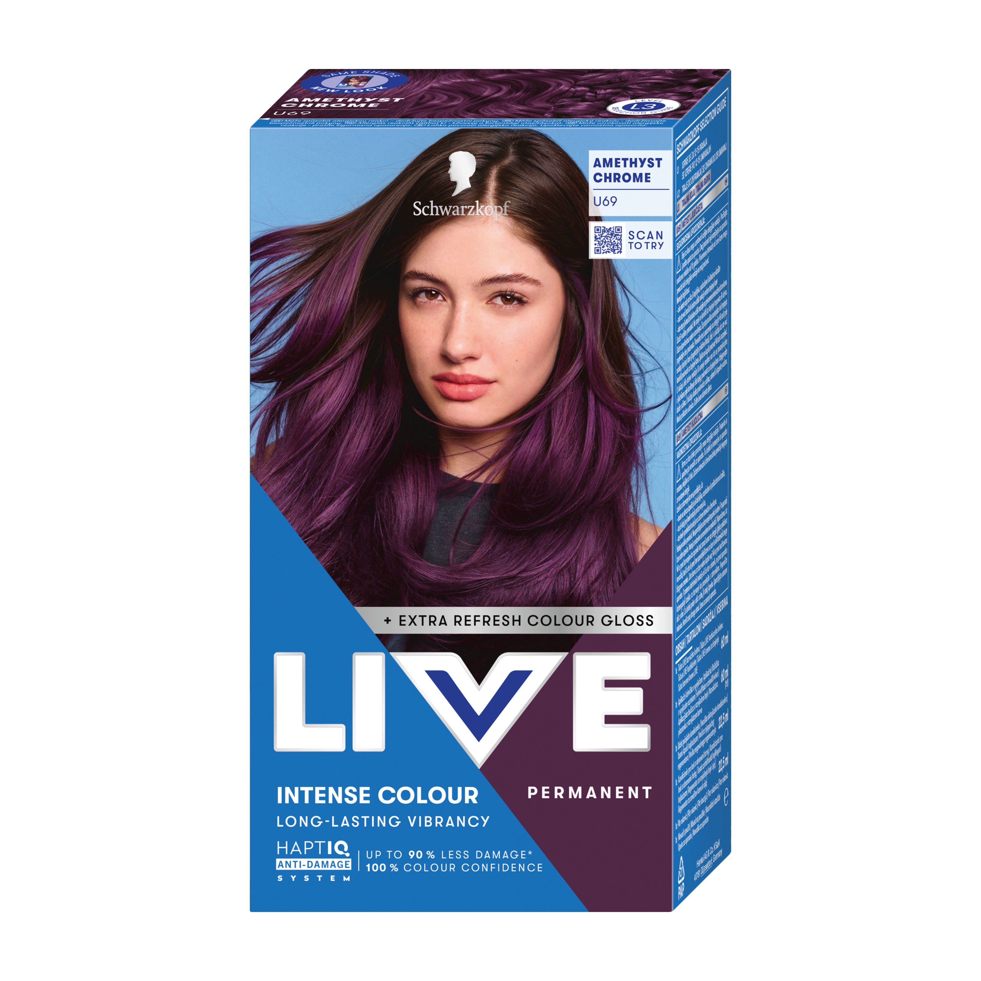 Schwarzkopf LIVE U69 Amethyst Chrome INTENSE COLOUR