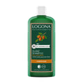 Logona Argan Oil shine shampoo bottle on a white background