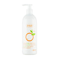 Ziaja orange butter body lotion bottle on a white background