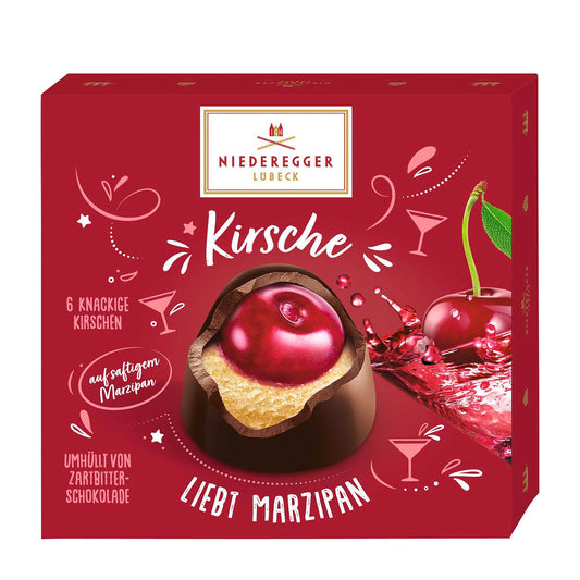 Niederegger Loves Marzipan Cherry Pralines, 108 g