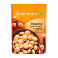 Seeberger macadamia nuts packaging on a white background