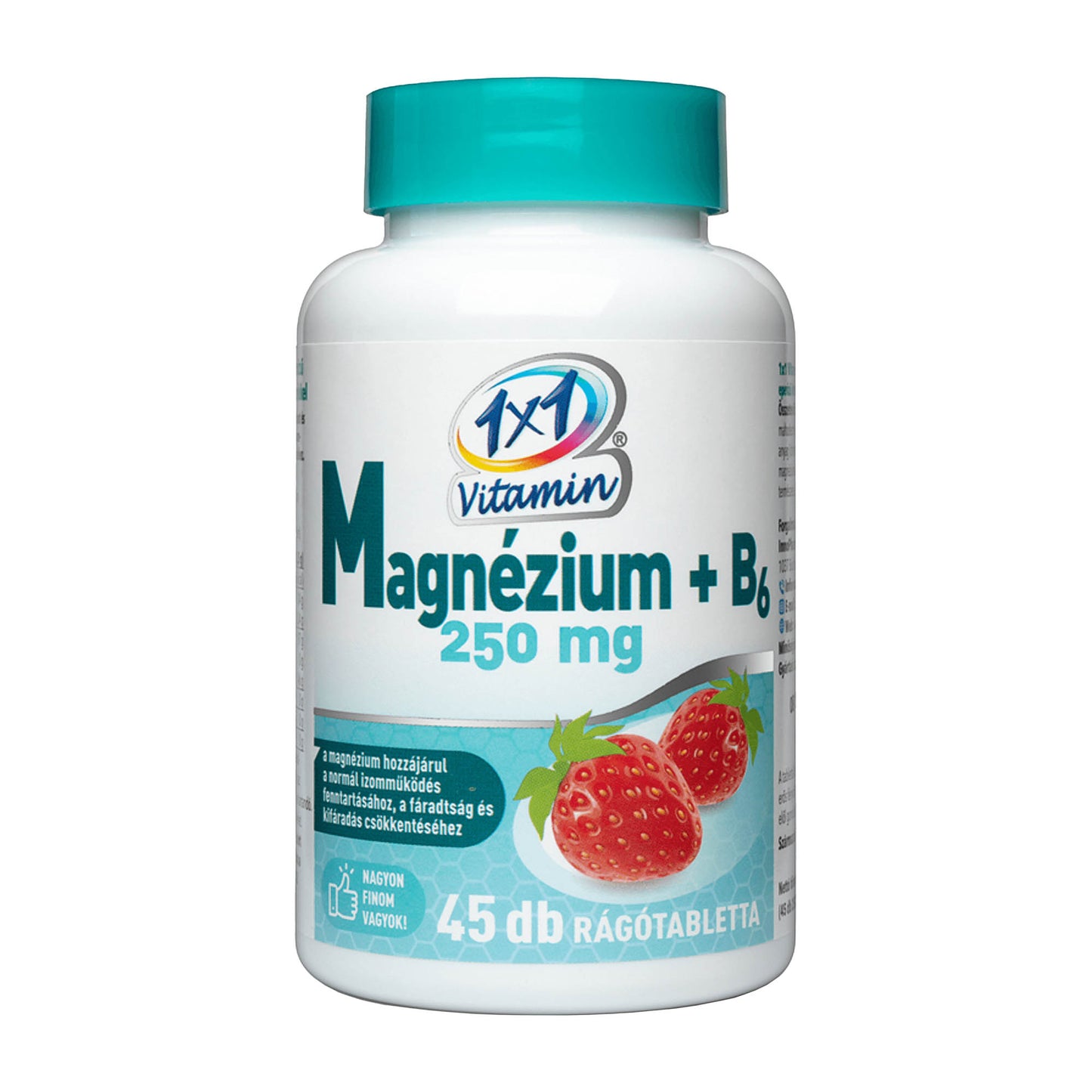 1x1 Vitamin Magnesium 250mg + B6 Chewable Tablets, 45 Count