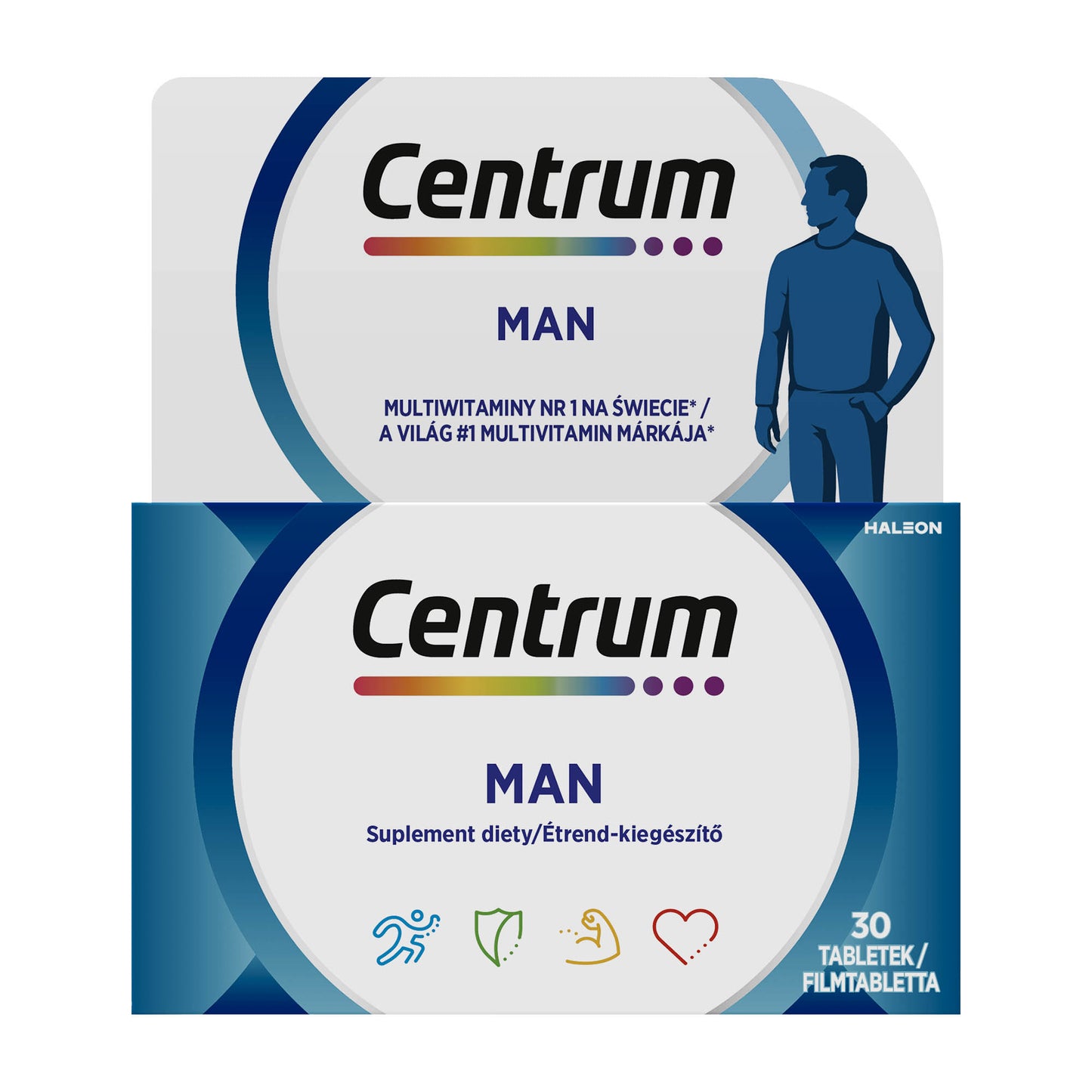 Centrum Man daily multivitamin film-coated tablets, 30 Count