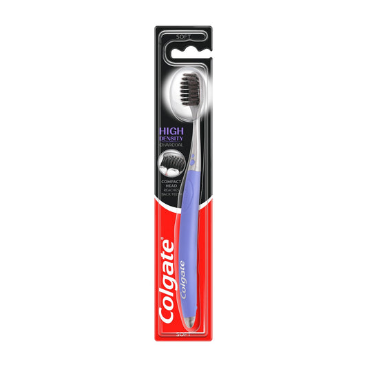 Colgate High Density charcoal soft manual toothbrush, 1 Count