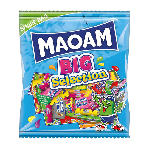 Maoam Big Selection candy bag with colorful design on a white background