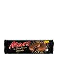 Packaging of Mars Secret Centre biscuits showing the brand logo, the product name, and an image of the biscuits coated in milk chocolate.
