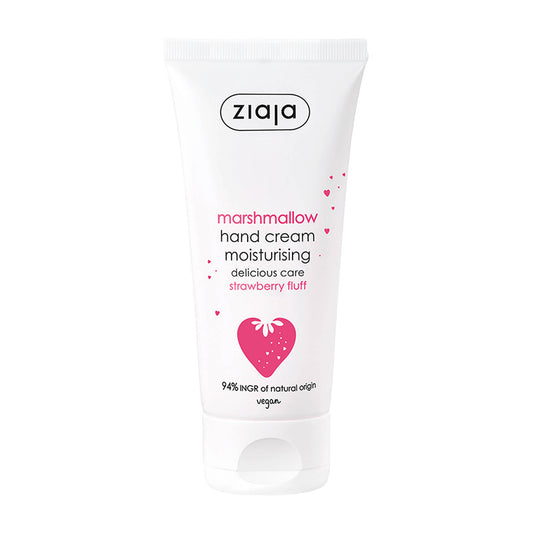 Ziaja Marshmallow moisturizing strawberry fluff hand cream, 50 mL