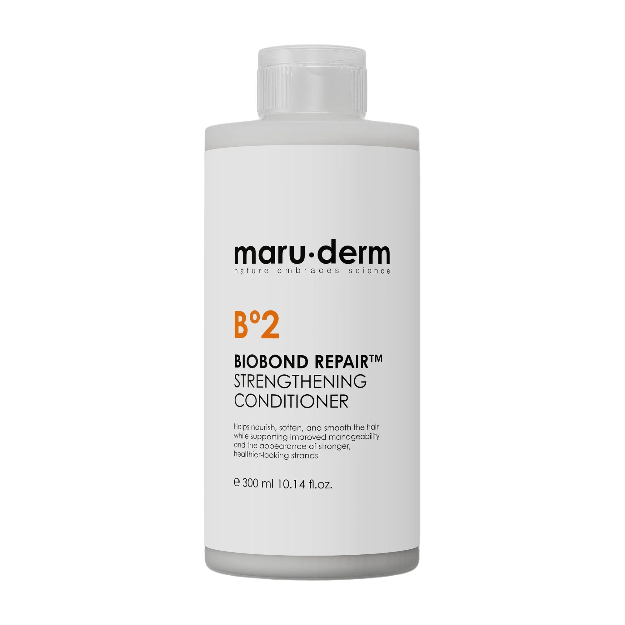 Maruderm Biobond Repair Strengthening Conditioner bottle on a white background.