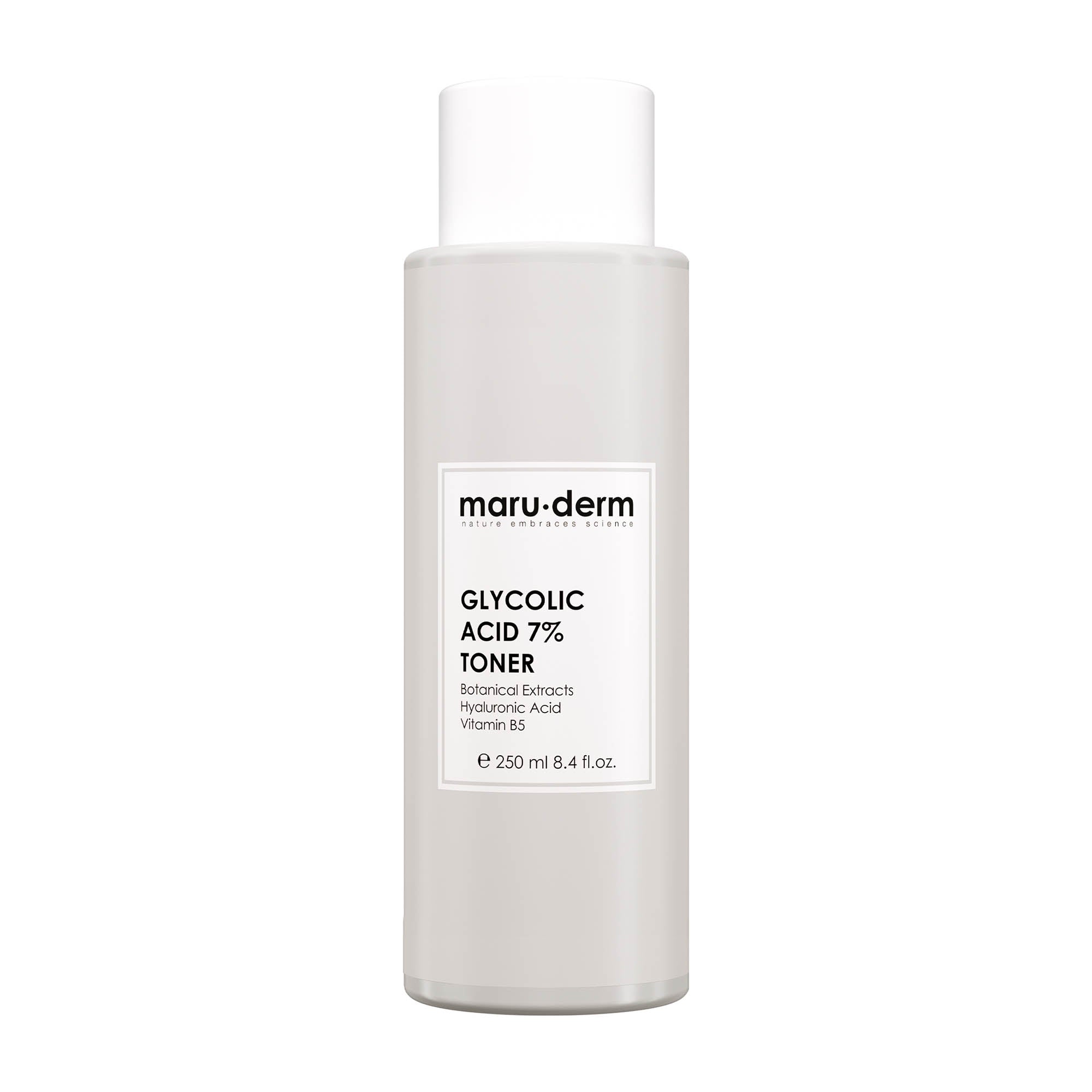 Maruderm Glycolic Acid 7% Toner bottle on a white background