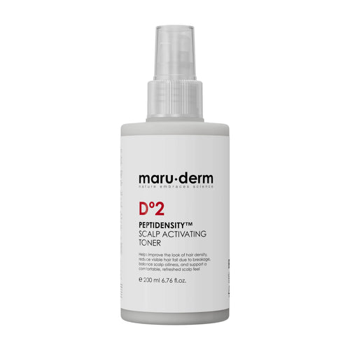 Maruderm Peptidensity Scalp Activating Toner bottle on a white background