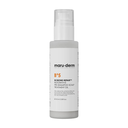 Maruderm BioBond Repair restorative pre-shampoo scalp treatment oil bottle on a white background