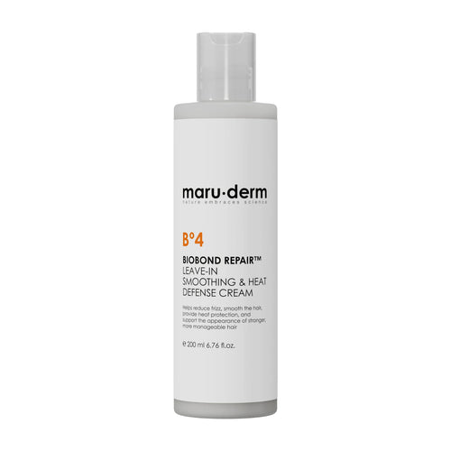 Maruderm Biobond Repair leave-in smoothing and heat defense cream bottle on a white background