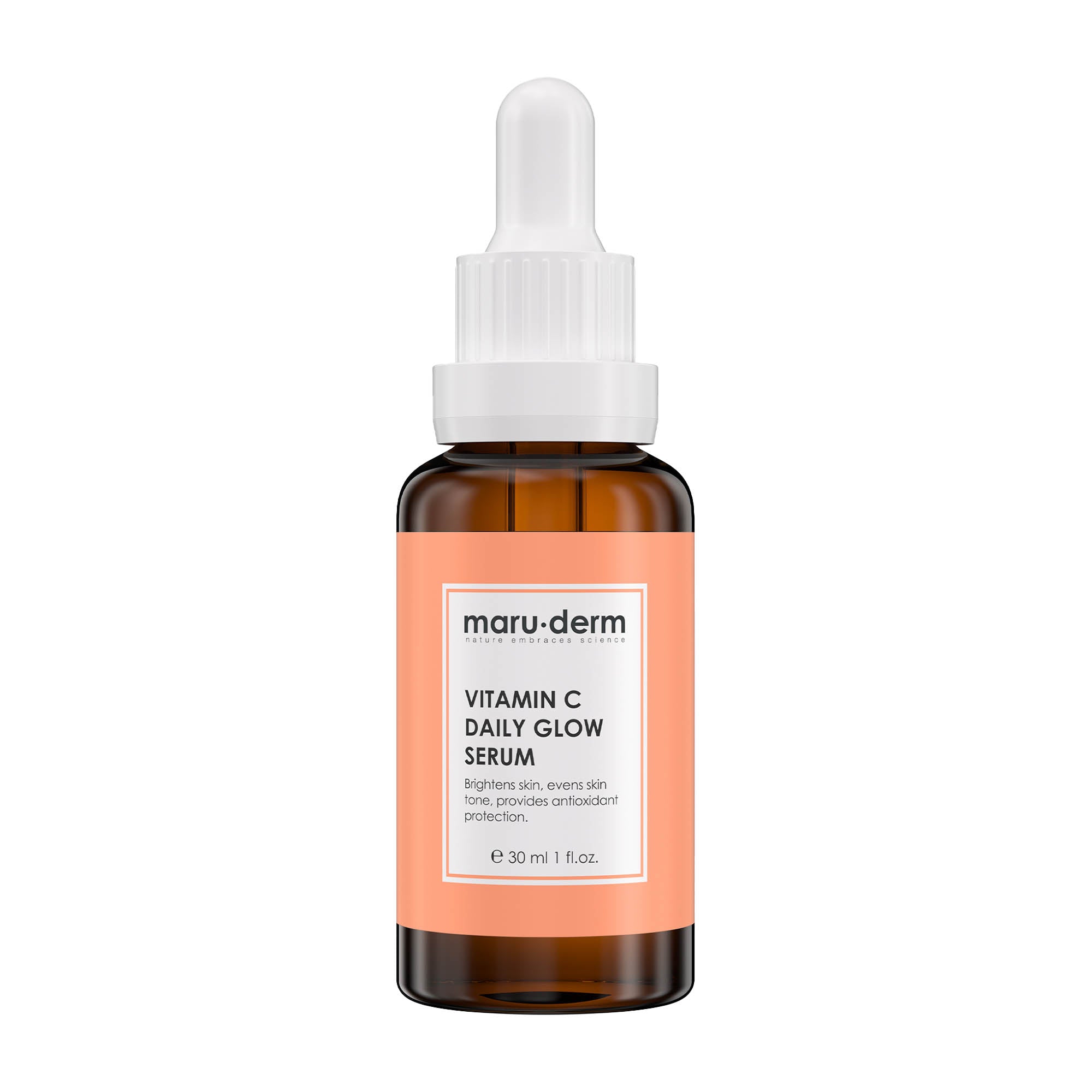 Maruderm Vitamin C Daily Glow Serum bottle on a white background