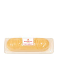 Packaged Niederegger Marzipan white bread in a clear plastic wrapping, displaying the marzipan inside.