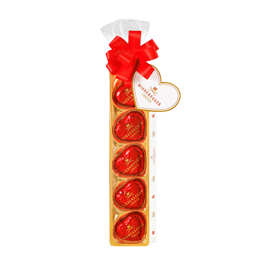 Niederegger Marzipan Hearts Dark Chocolate, 5x 12.5 g