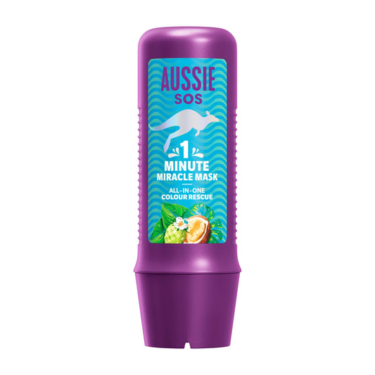 Aussie SOS 1 Minute Miracle color rescue mask, 250 mL