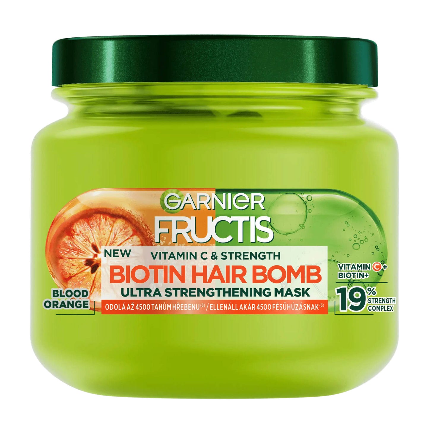 Garnier Fructis Vitamin C & Strength biotin hair bomb mask, 320 mL