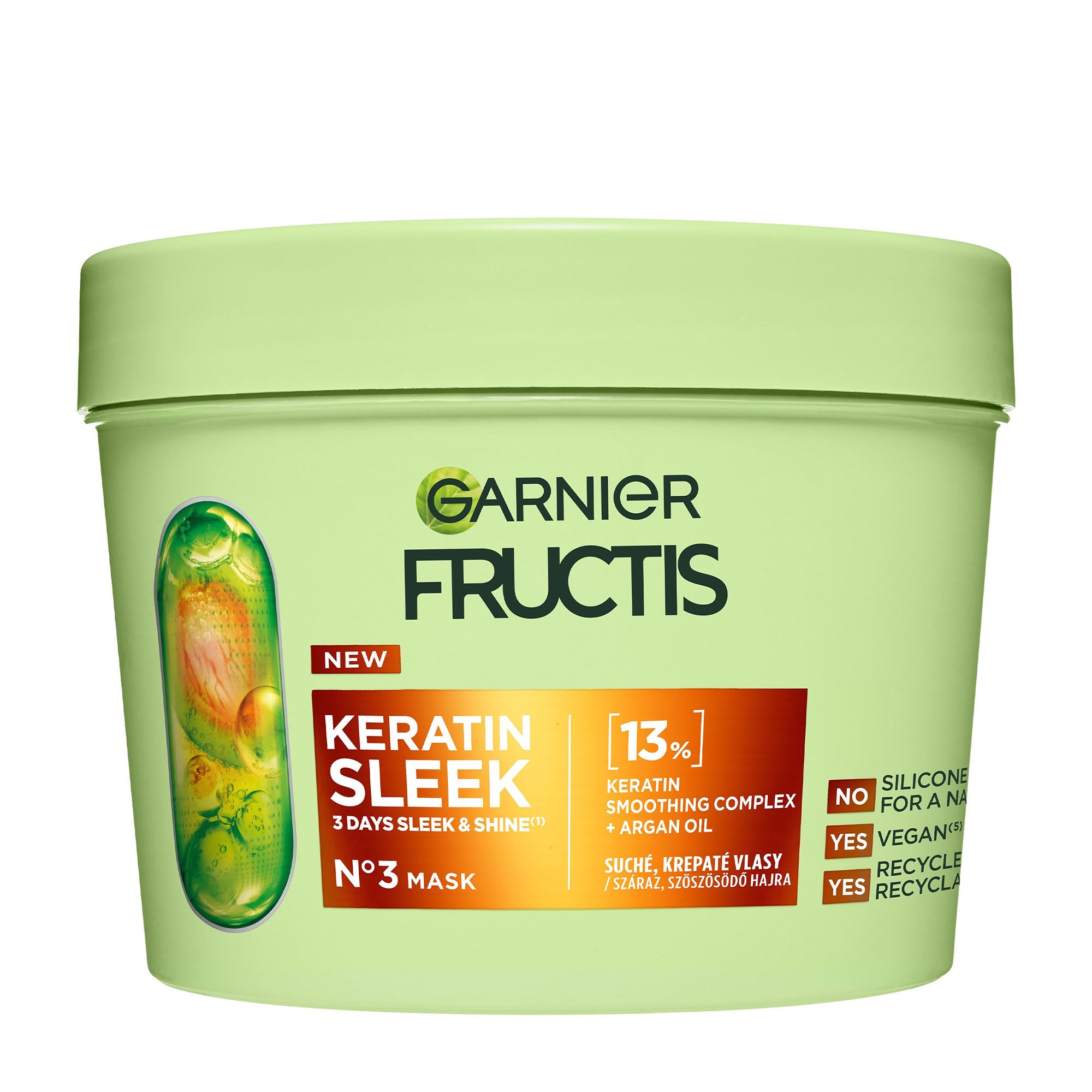 Garnier Fructis Keratin Sleek mask, 370 mL