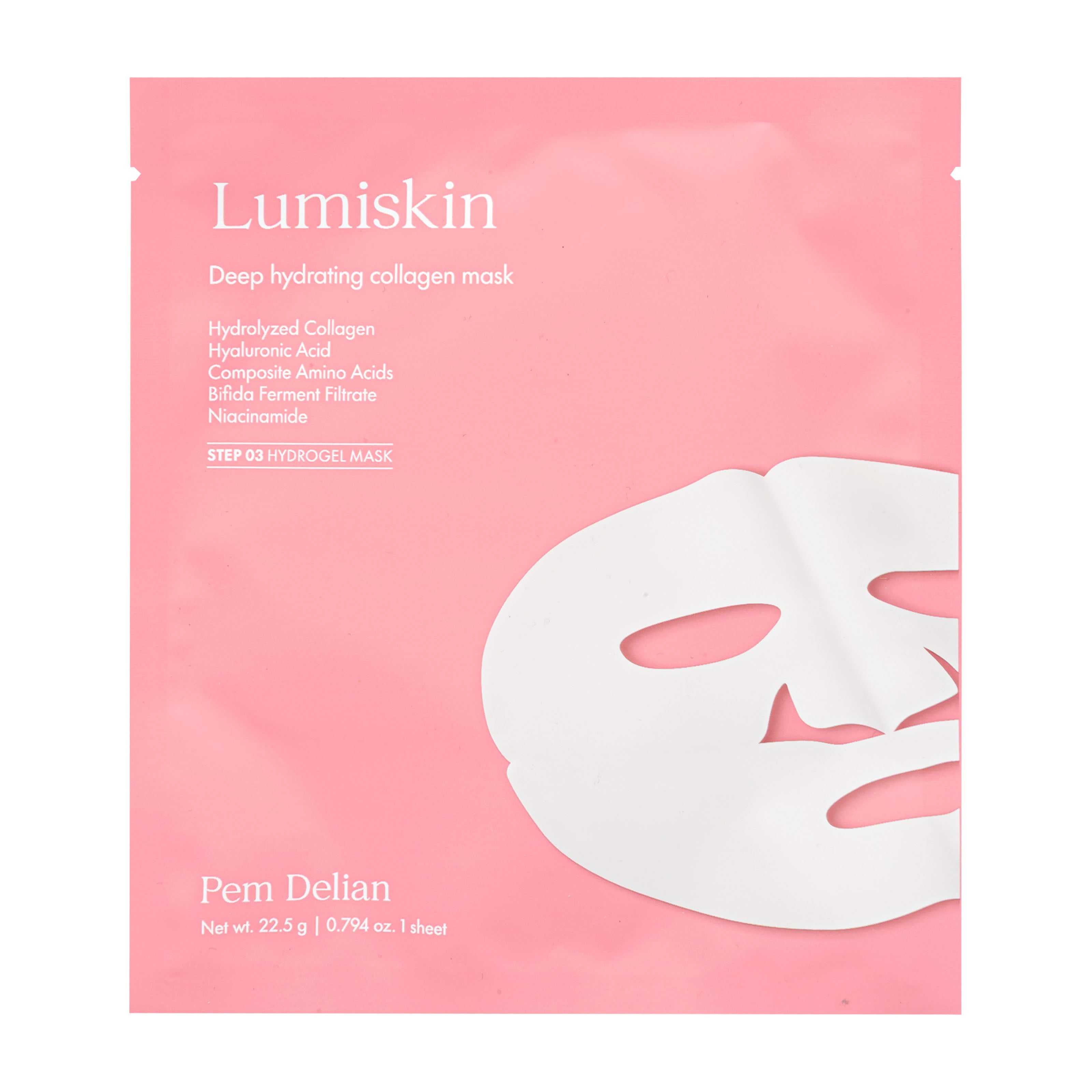 Pem Delian Deep Hydrating Collagen Mask LUMISKIN, 35 g