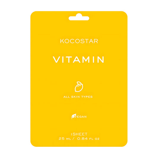 Kocostar Vitamin sheet mask for all skin types, 1 Count