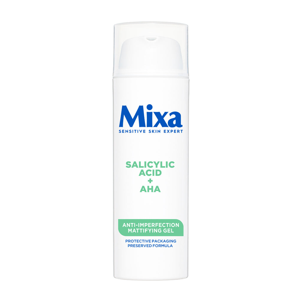 Mixa skincare product on a white background