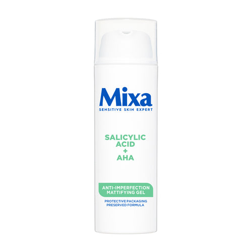 Mixa skincare product on a white background