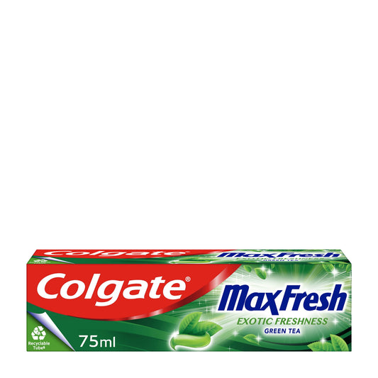 Colgate Max Fresh exotic freshness green tea toothpaste, 75 mL