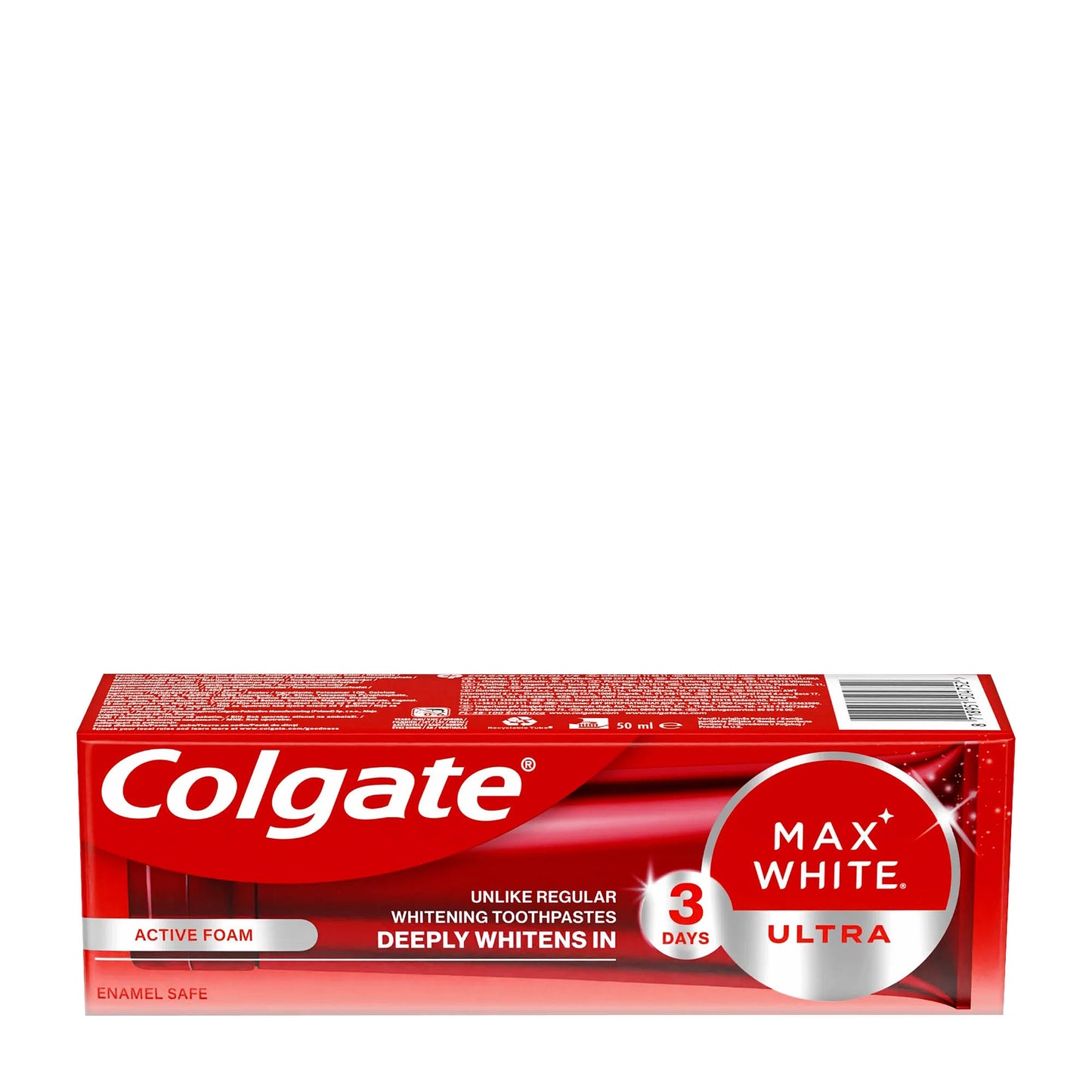 Colgate Max White Ultra active foam toothpaste, 50 mL