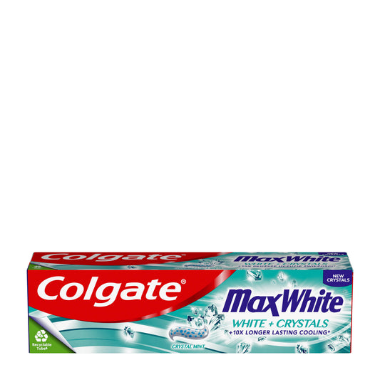 Colgate Max White white + crystals toothpaste, 75 mL