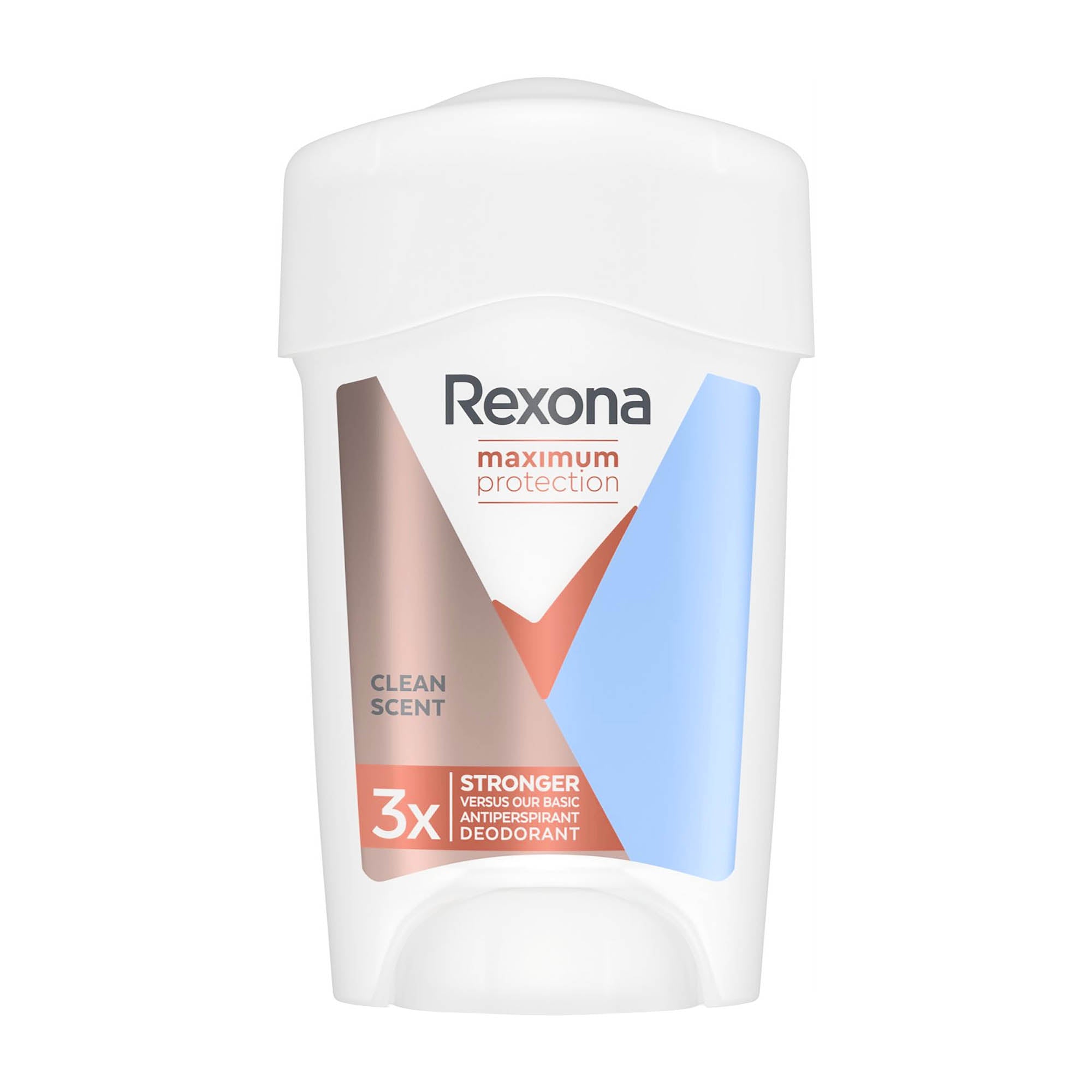 Rexona Maximum Protection Clean Scent 96h Antitranspirant-Creme-Stick, 45 ml