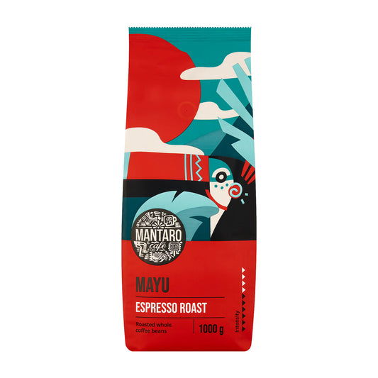 Mantaro Cafe Mayu Espresso geröstete Kaffeebohnen, 1000 g