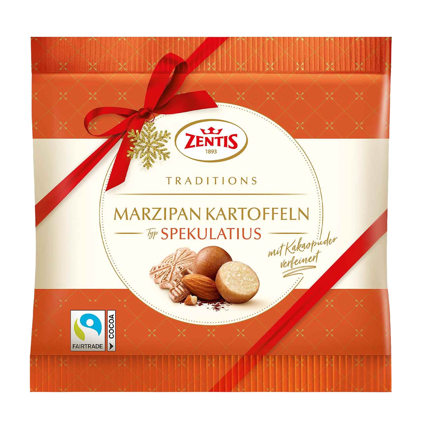 Zentis Weihnachts Marzipan Kartoffeln Typ Spekulatius, 100 g