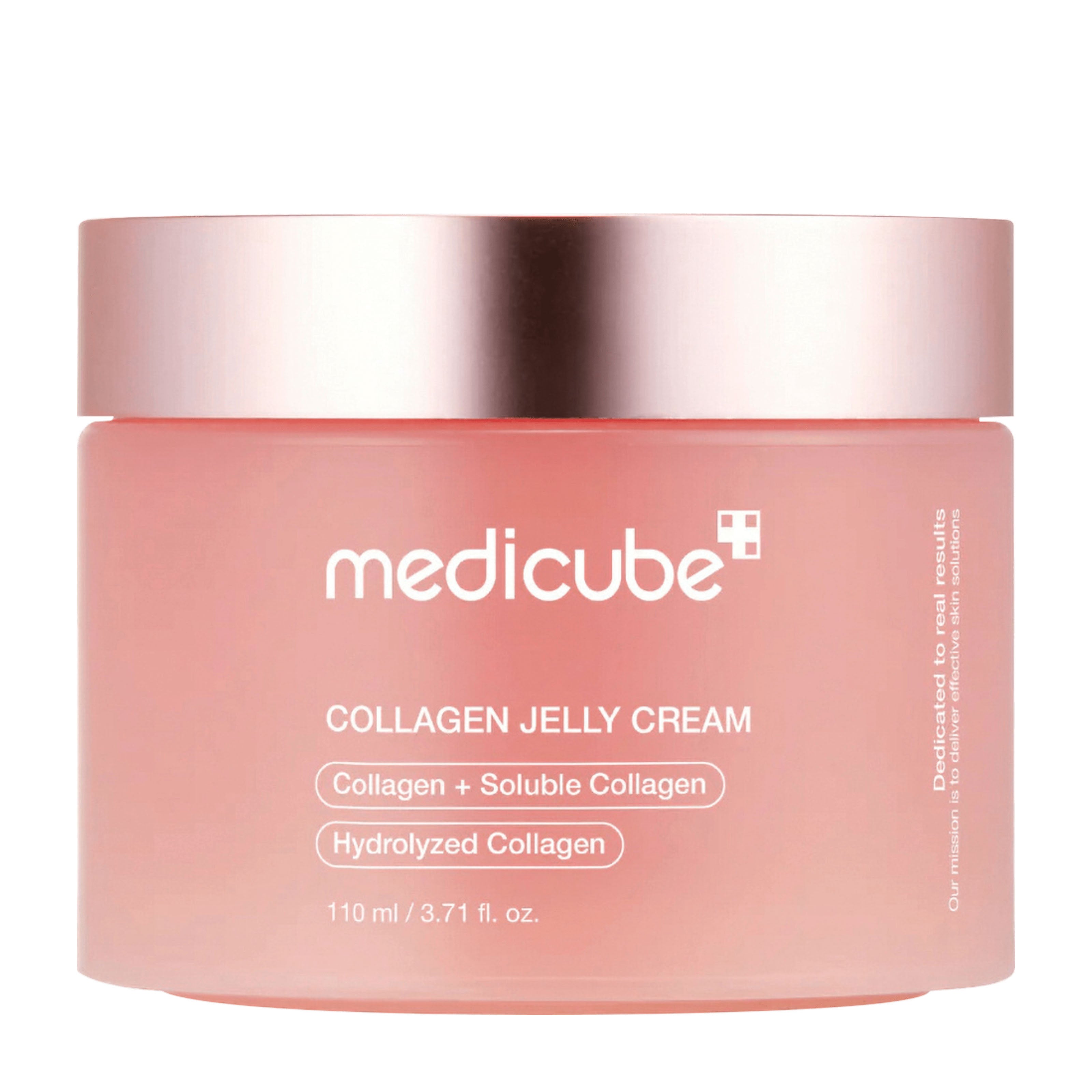 Jar of medicube Collagen Jelly Face Cream on a white background