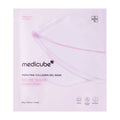 Medicube PDRN Pink Collagen face mask packaging on a white background.